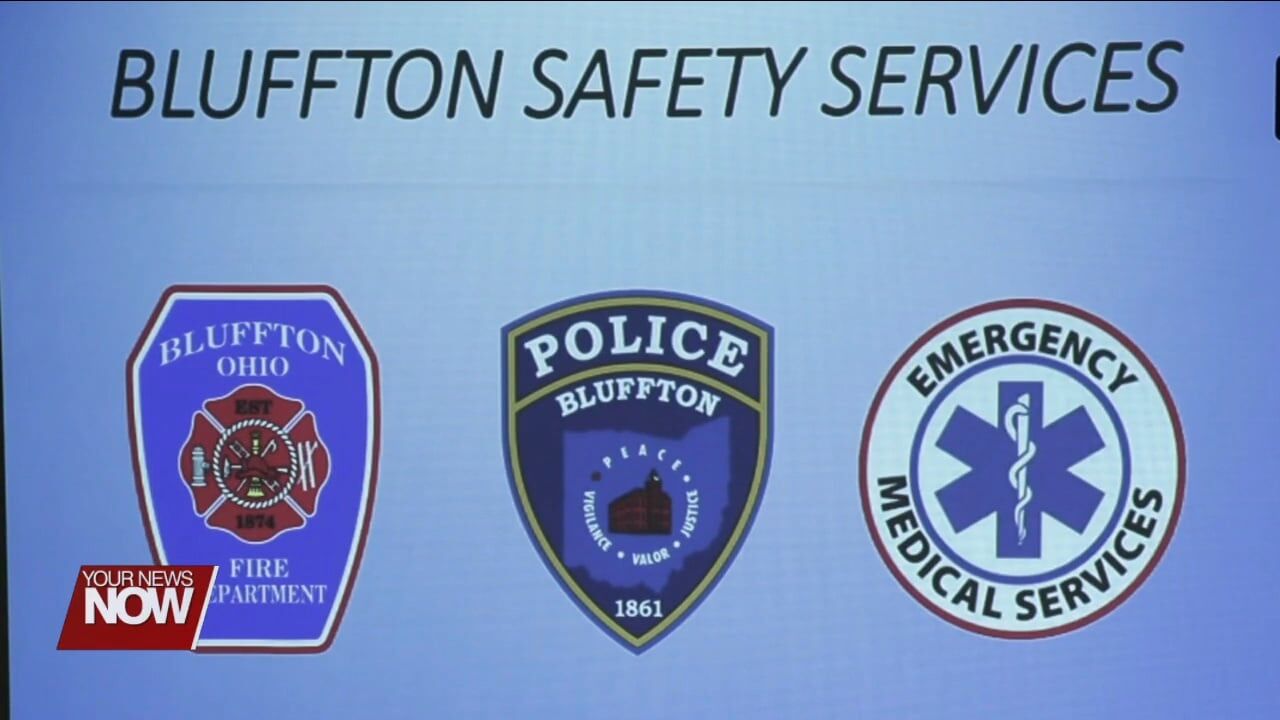 Village of Bluffton discussing with residents about proposed income tax increase for safety services